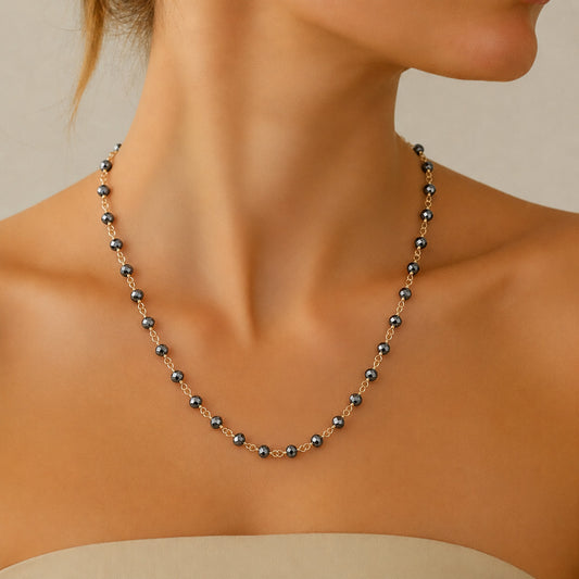 Hematite Beads Necklace