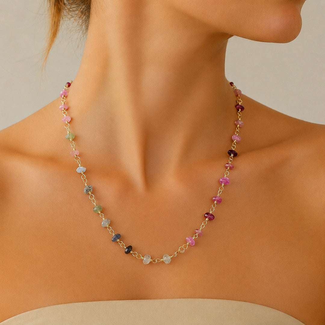 Tourmaline Beads Necklace