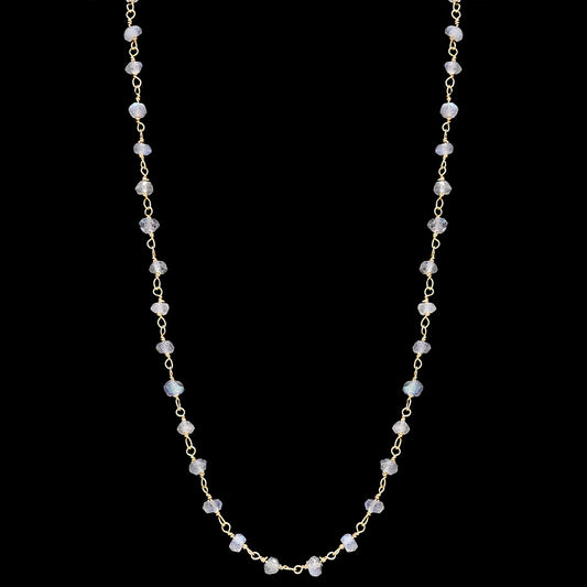 Labradorite 3MM Beads Necklace