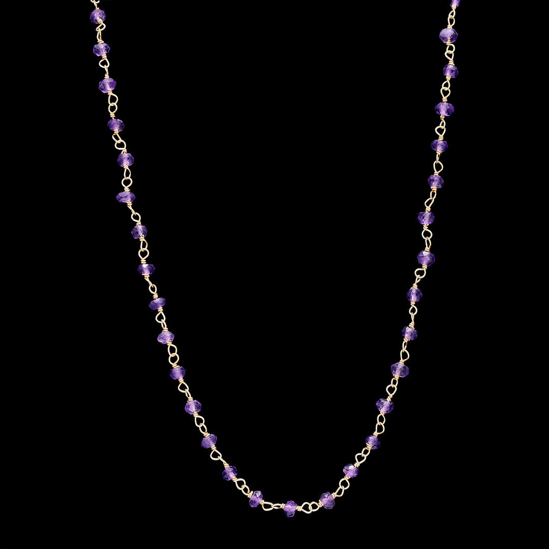 Classic Amethyst Beads Chain