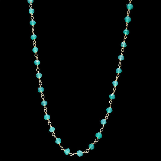 GREEN ONYX BEADS NECKLACE