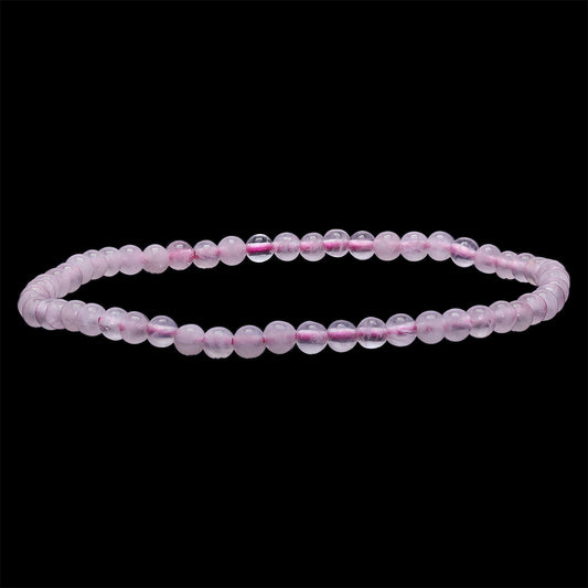 Rose Quartz Beaded Bracelet – 4mm