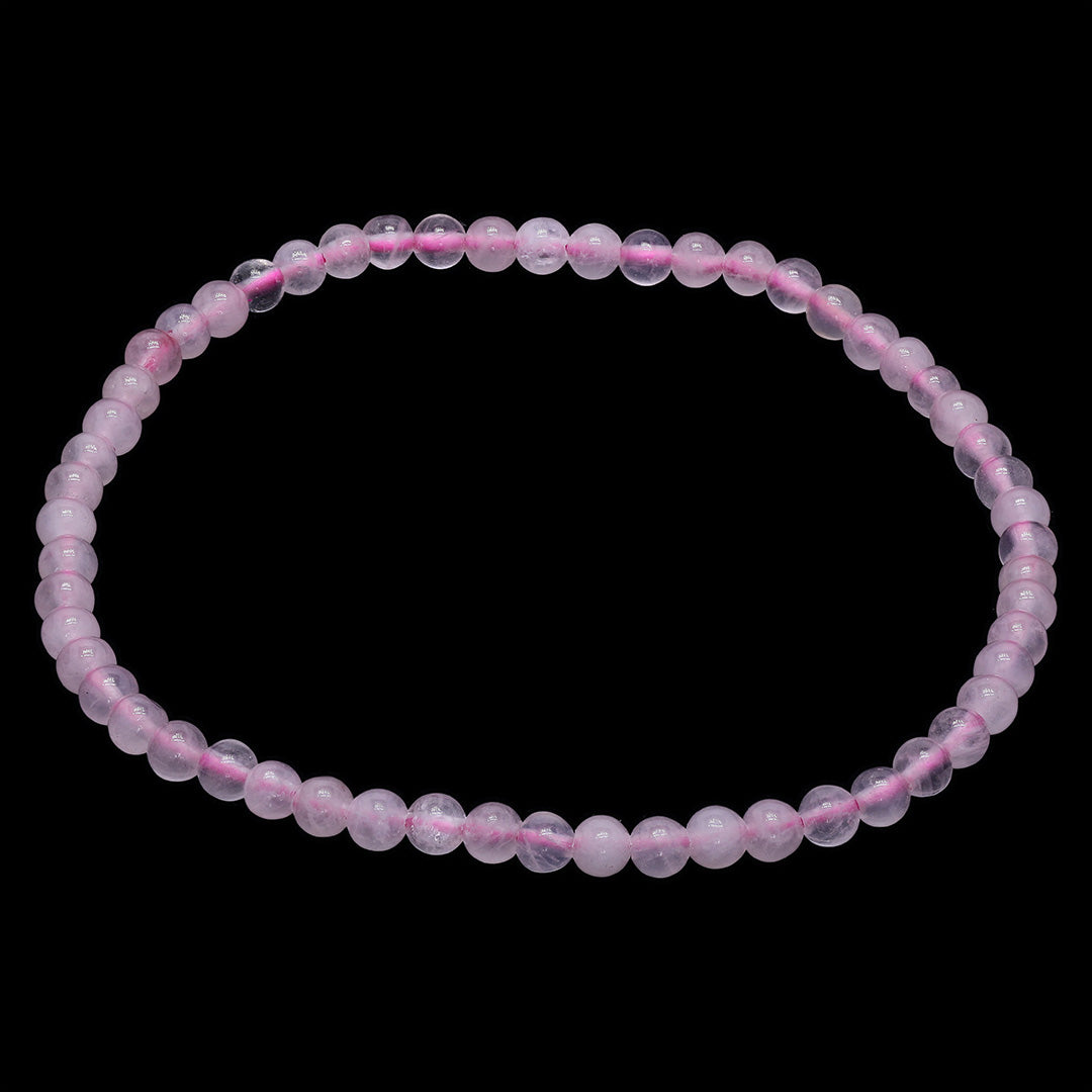 Rose Quartz Beaded Bracelet – 4mm