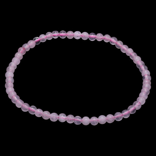 Rose Quartz Beaded Bracelet – 4mm